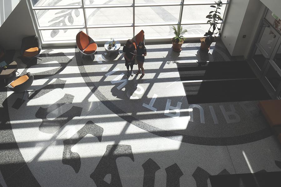 Interior shot of Updike Hall