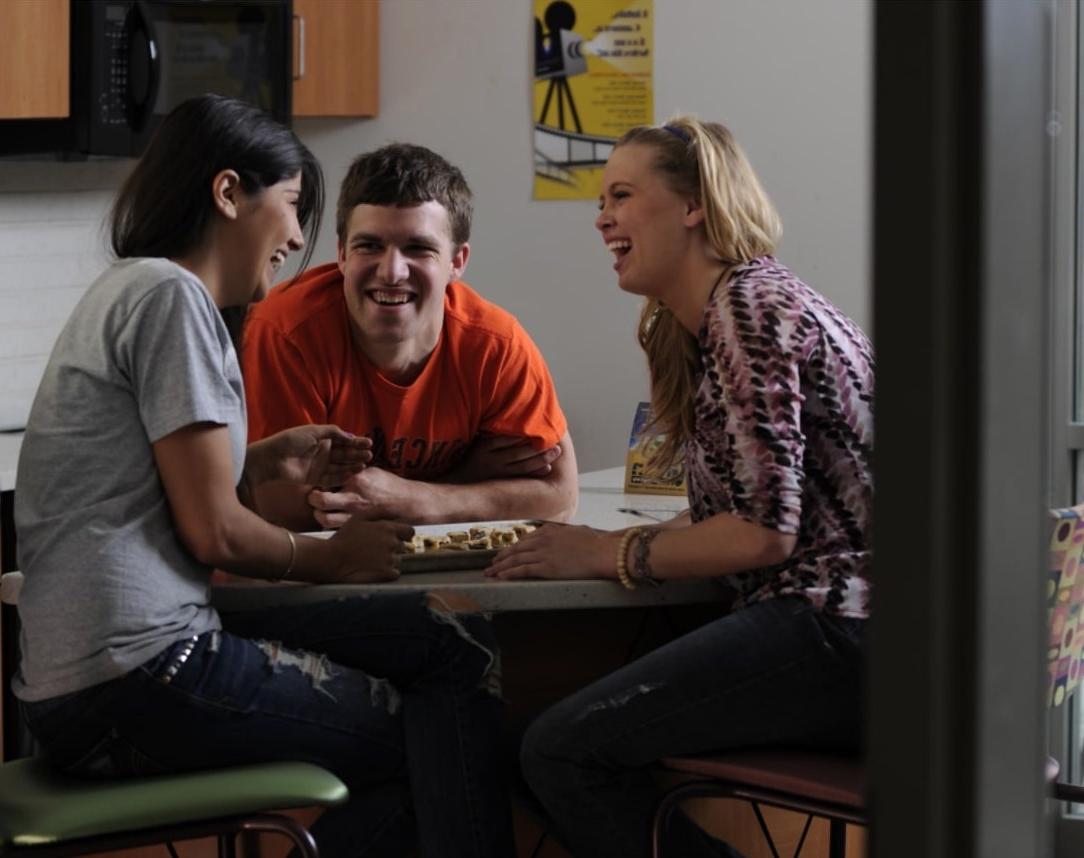 Students Laughing